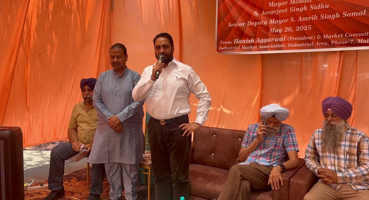 Heard the problems of shopkeepers in the Phase 7 Industrial Area market, ordered immediate action.